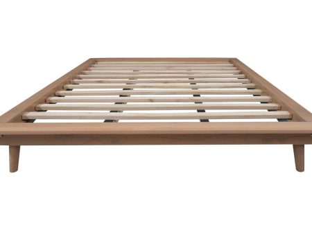 Gatsby Queen Size Platform Bed Base (Natural) Fashion