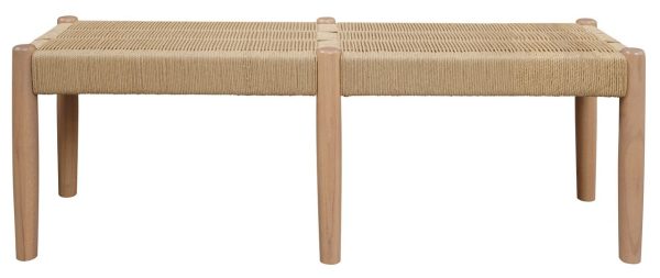 Kelly Loom Oak Bench (Natural) Discount