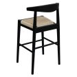 Arden Solid Oak Loom Kitchen Counter Stool (Black) Online Sale