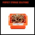 NEW 8 PC Wall Mounted Storage Bins Rack Set Nuts Bolts Organizer Parts 97903 For Discount