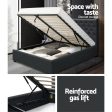 Artiss Bed Frame Double Size Gas Lift Charcoal VILA Cheap