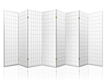 Artiss 8 Panel Room Divider Screen 348x179cm White Online