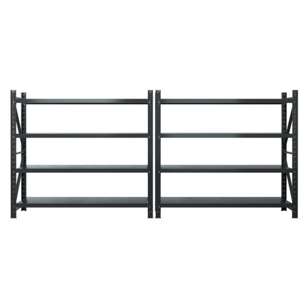 Giantz 4Mx1.8M Garage Shelving Warehouse Rack Black Online