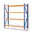 Giantz 2Mx2M Garage Shelving Warehouse Rack Pallet Racking Storage Shelf Blue Cheap