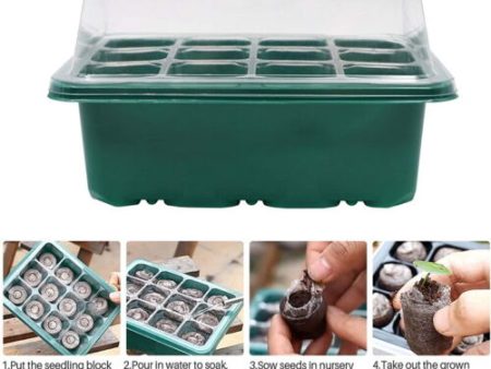 10 Set 12 Hole Plant Seed Grow Box Propagation Nursery Seedling Starter Tray Cheap