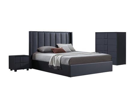 Prado 4pc Fabric Gas Lift Queen Bedroom Suite Hot on Sale