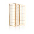 Artiss 3 Panel Room Divider Screen 131x179cm Natural For Discount