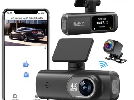 New 4K Car Dash Cam – Front and Rear Dual Recording, Wi-Fi Connectivity, GPS Tracking, 1080P + 4K Resolution Fashion