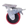 6 inch Industrial 600KG Caster Wheels Swivel with Brake Locking Casters Castor Wheels Cart Furniture Workbench Online now