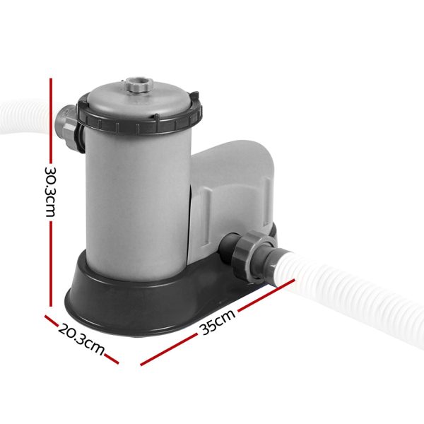 Bestway Pool Pump Cartridge Filter 1500GPH 5678L H Flowclear™ Filters Cleaner on Sale