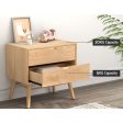 Artiss Bedside Table Drawers Side End Table Storage Cabinet Nightstand Oak GINO Cheap