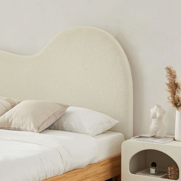 Dome Whte Headboard Queen Fashion