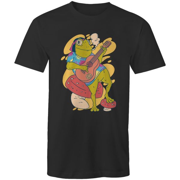 Mens Frog Playing Guitar T-Shirt For Sale