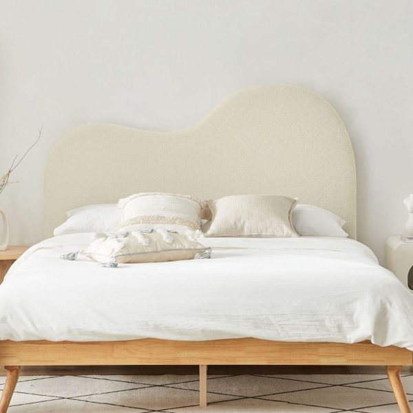 Dome Whte Headboard Queen Fashion