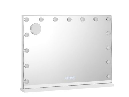 Embellir Bluetooth Makeup Mirror 80x58cm Hollywood Vanity with LED Light Wall Online now