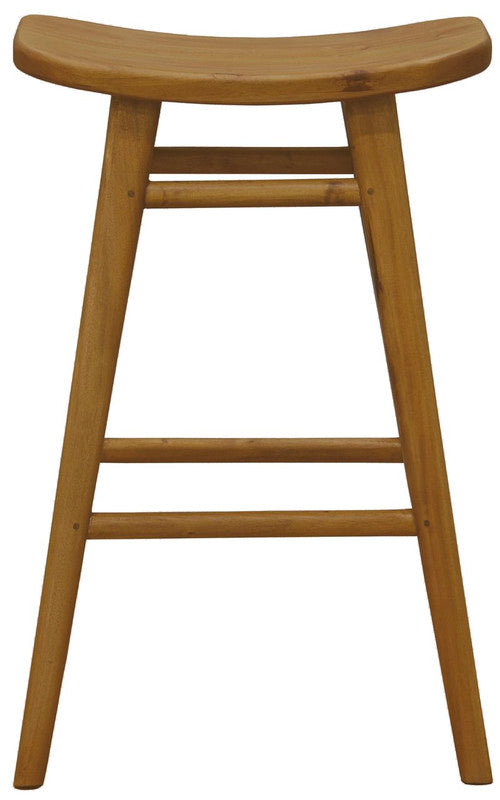 Aria Oval Solid Timber Counter Stool (Caramel) Sale