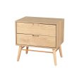 Artiss Bedside Table Drawers Side End Table Storage Cabinet Nightstand Oak GINO Cheap