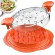 2pcs orange New Chicken Shredder - Effortless Chicken Breast Shredding Tool for Meal Prep and Baby Food Online now