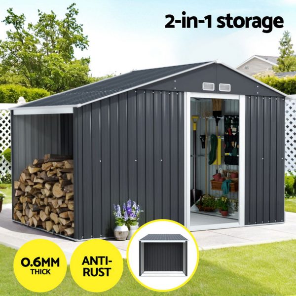 Giantz Garden Shed 3.22x1.96M Outdoor Storage Tool Workshop House Shelter Fashion