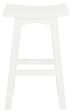 Tokyo Solid Mahogany Timber Barstool (White) Fashion