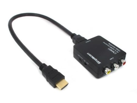 Simplecom CM401 Composite AV CVBS 3RCA to HDMI Video Converter 1080p Upscaling For Discount