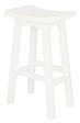 Tokyo Solid Mahogany Timber Barstool (White) Fashion