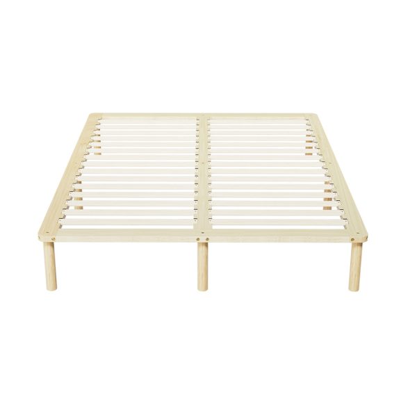 Artiss Bed Frame Queen Size Wooden Base Mattress Platform Timber Pine AMBA Sale