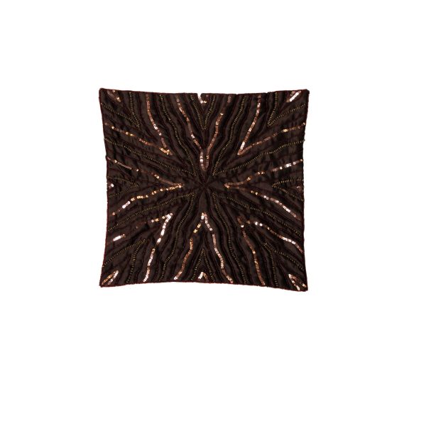 IDC Homewares Sequin Cushion Cover Bella Chocolate on Sale