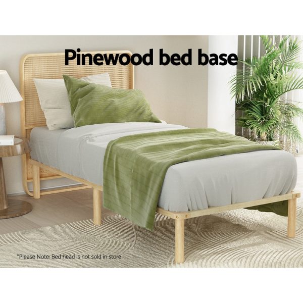 Artiss Bed Frame Single Size Wooden Base Mattress Platform Timber Pine AMBA Supply