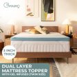 GOMINIMO Dual Layer Mattress Topper 3 inch with Gel Infused (Twin) Supply