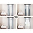 Artiss 2X 132x274cm Blockout Sheer Curtains Light Grey Online Sale