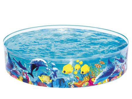 Bestway Kids Pool 183x38cm Round Above Ground Rigid Swimming Pools Undersea 946L Sale