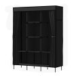 Artiss Large Portable Clothes Closet Wardrobe with Shelf Black Online Sale