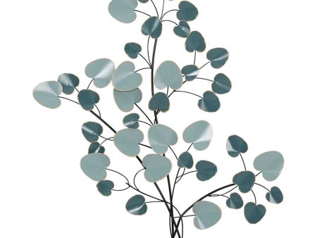 Artiss Metal Wall Art Hanging Sculpture Home Decor Leaf Tree of Life Blue Discount