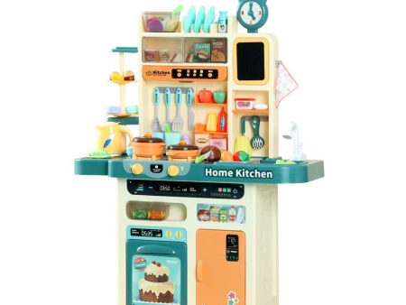 Keezi Kids Kitchen Pretend Play Set Cooking Sound Steam Light Function Supply