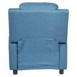 1 Set of 4 Erika Navy Blue Adult Recliner Sofa Chair Blue Lounge Couch Armchair Furniture For Cheap