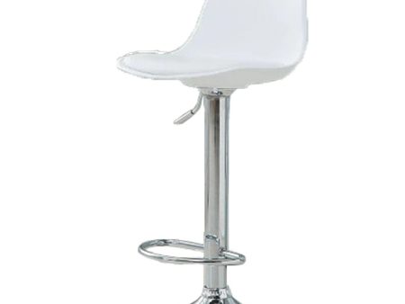 Bar Stools Kitchen Bar Stool Leather Barstools Swivel Gas Lift Counter Chairs x2 BS8402 White Hot on Sale