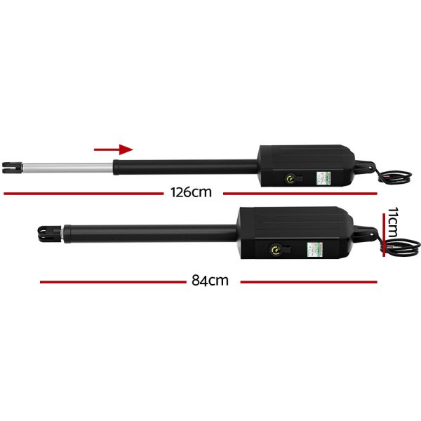 Lockmaster Single Swing Gate Opener 20W Full Solar Power Automatic 300KG 5M For Discount