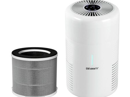 Devanti Air Purifier 3-layer HEPAh11 Filter Home Freshener Carbon PM2.5 Remover For Cheap