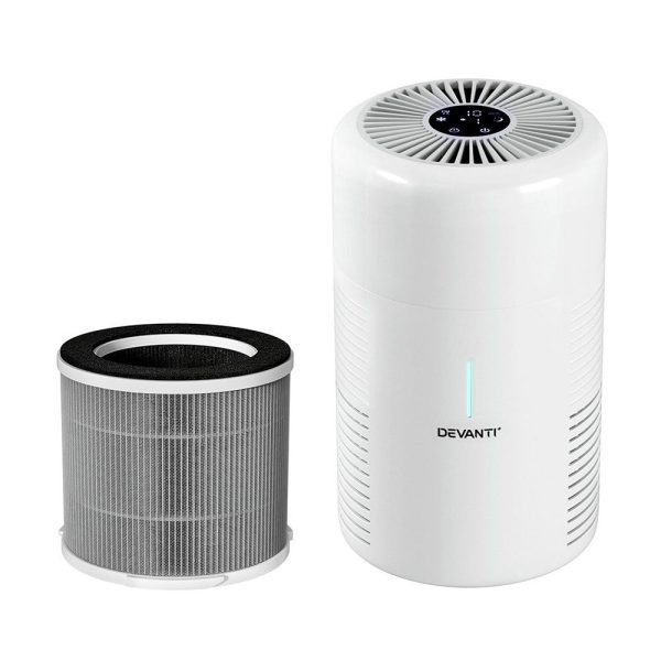 Devanti Air Purifier 3-layer HEPAh11 Filter Home Freshener Carbon PM2.5 Remover For Cheap