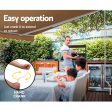 Instahut Retractable Folding Arm Awning Manual Sunshade 4Mx3M Beige Discount