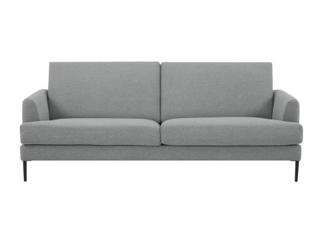 Ariya 3 Seater Sofa Fabric Upholstered Lounge Couch - Light Grey For Cheap